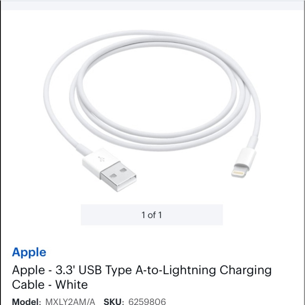 Apple charger